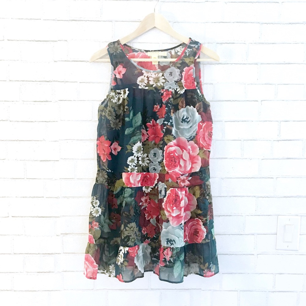 Floral Flowy Mini Dress - Urban Outfitters Dress